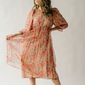 McMartin Floral Midi Dress Piper & Scoot Polagram